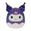 Squishmallow 8 Inch Kuromi Plaid Squad Sanrio Plush Toy
