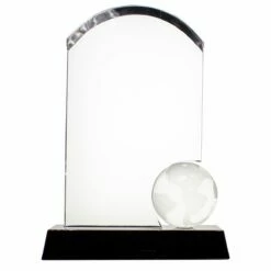 Global Award With Crystal Globe FREE TEXT