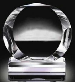 Circular Award FREE TEXT Deep Beveled Edges.