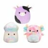 Squishmallow 5 Inch Fan Favorites Squad Set Of 3 - Alexie, Kervena, Aksel