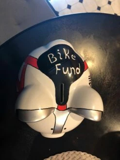 Bike Fund Piggy Bank - For Girl Or Boy -Doll Gift Sales Shop bike fund top