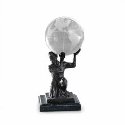 4" Globe Held By Atlas