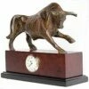 Fighting Bull Clock Bronze -Doll Gift Sales Shop bk293b 1