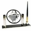 Crystal Globe Spins In Infinity Circles Pen Set 1 Crystal Globe Spins In Infinity Circles Pen Set -Doll Gift Sales Shop bs126 4 4