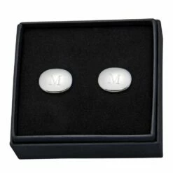 Oval Cuff Links - Personalize! -Doll Gift Sales Shop cg5027 4