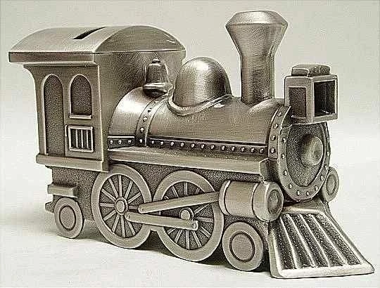 Train Locomotive Bank 3 Train Locomotive Bank