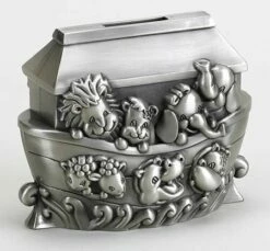 Noah's Ark Bank Pewter