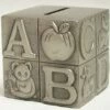 A-B-C Block Bank Pewter -Doll Gift Sales Shop cg8380 1 8