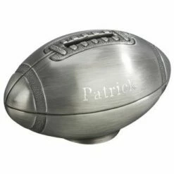 Football Bank Pewter 5 Football Bank Pewter -Doll Gift Sales Shop cg8433