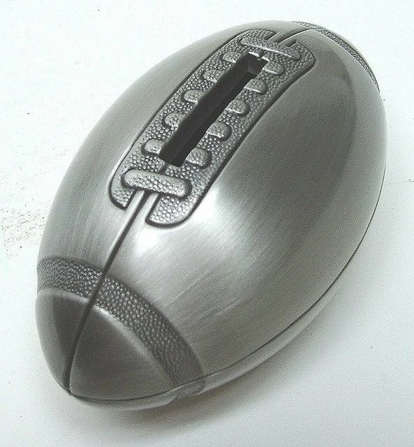 Football Bank Pewter 3 Football Bank Pewter