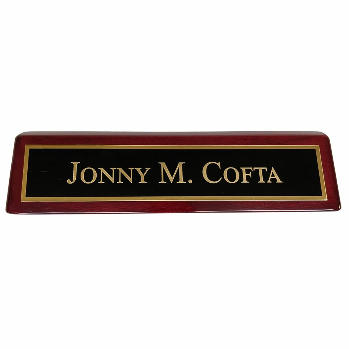 Name Plate, Rosewood Finish FREE TEXT 3 Name Plate, Rosewood Finish FREE TEXT