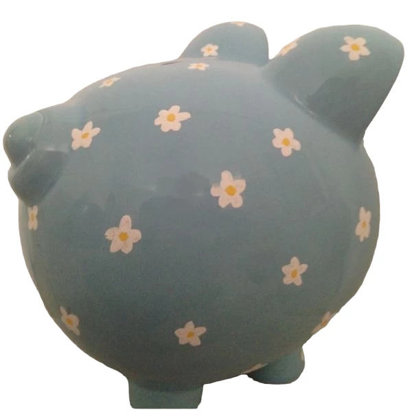 Scattered Daisies On Piggy Bank - So Sweet 3 Scattered Daisies On Piggy Bank - So Sweet