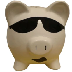 Drums Guitar Music Piggy Bank -Doll Gift Sales Shop db7609 face