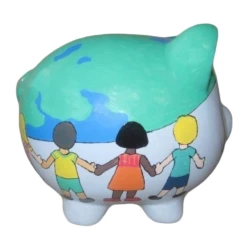 Children Of The World Piggy Bank -Doll Gift Sales Shop db7619 right