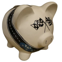 Race Track Piggy Bank
