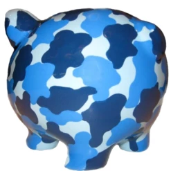 Navy Camouflage Piggy Bank -Doll Gift Sales Shop db7669left