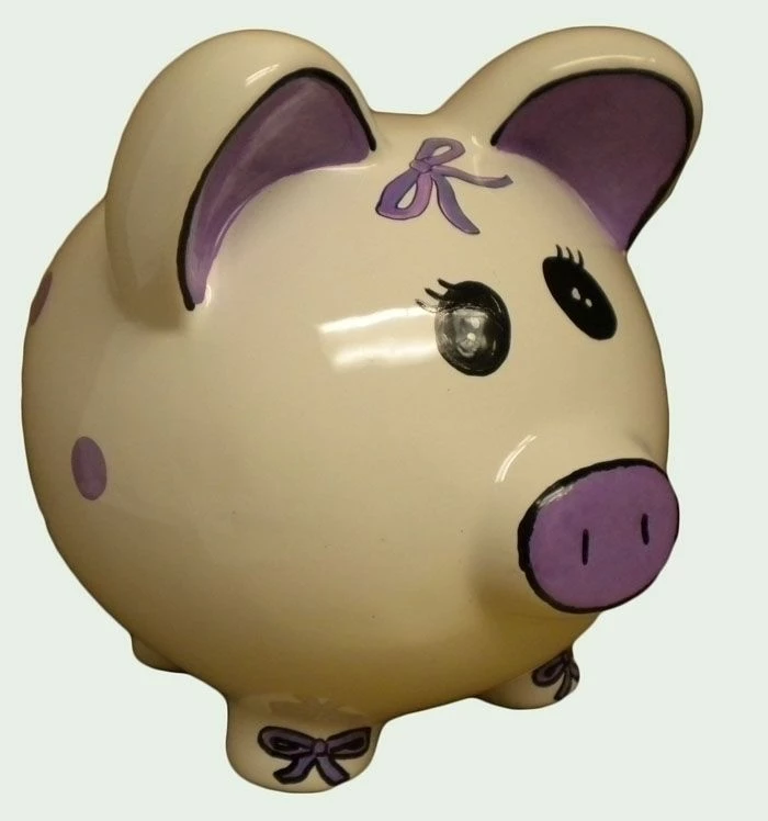 Purple Bows Bank 3 Purple Bows Bank
