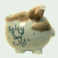 Rainy Day Fund Piggy Bank -Doll Gift Sales Shop er7510a 1 1 2