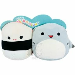 Squishmallow 8 Inch Solenn The Sushi And Gordon The Shark Perfect Pair Plush Toy
