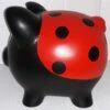 Lady Bug Piggy Bank -Doll Gift Sales Shop lady bug side