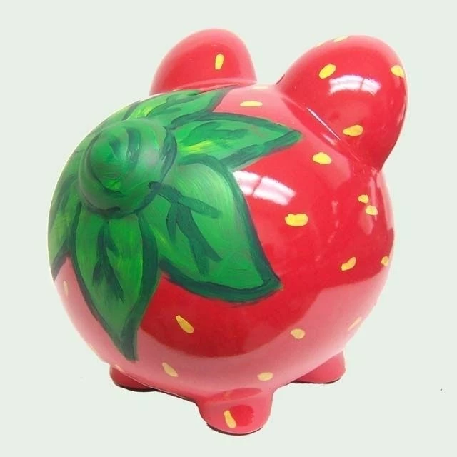 Strawberry Piggy Bank 3 Strawberry Piggy Bank