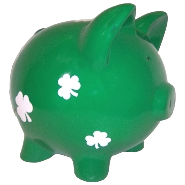 Shamrock Piggy Bank 3 Shamrock Piggy Bank