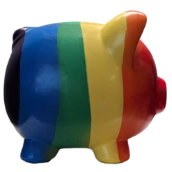 Rainbow Piggy Bank - You're A Rainbow -Doll Gift Sales Shop mr7819 side new