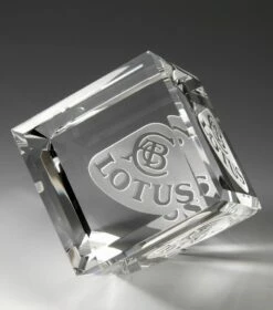 Crystal Cube - Sits On Its Edge!