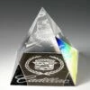 Pyramid Crystal Paperweight - 2" $15.95, 2-1/2" $18.95, 3" $21.95 2 Pyramid Crystal Paperweight - 2" $15.95, 2-1/2" $18.95, 3" $21.95 -Doll Gift Sales Shop oc1452