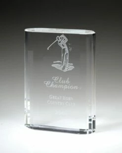 Merit Crystal Award 4" $34.95, 5" $39.95, 6" $49.95