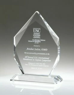 Imperial Jewel Crystal Award  7" $64.95, 8" $79.95, 9" $89.95