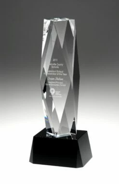 Monarch Crystal Award | With Base 8" $149.95 10" $169.95, 12" $189.95