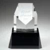 Pentagon Crystal Award  3" $29.95, 4" $39.95, 5" $49.95, 6" $59.95, 7" $69.95 NO BASE -Doll Gift Sales Shop oc3404