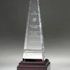 Grooved Obelisk Award  8" $119.95, 10" $129.95, 12" $189.95 -Doll Gift Sales Shop oc6101 w wb10