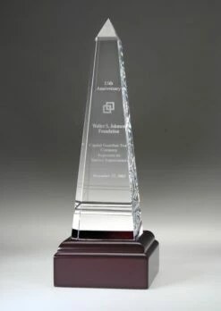 Grooved Obelisk Award  8" $119.95, 10" $129.95, 12" $189.95