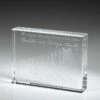 Flat Edge Crystal Paperweight 4" -Doll Gift Sales Shop ocbf34