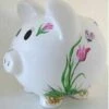 Butterfly And Flower Piggy Bank 1 Butterfly And Flower Piggy Bank -Doll Gift Sales Shop pb825 1 1