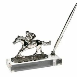 Jockey On Horse Pen Set