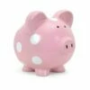 Pink Polka Dot Ceramic Piggy Bank -Doll Gift Sales Shop pink polka dot pig 2 6