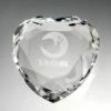 Heart Paperweight 3" Logo? -Doll Gift Sales Shop pw16c