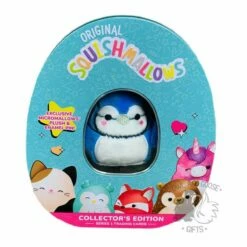Squishmallow Micro Mallow Babs The Blue Jay Collector's Tin