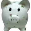 Scattered Flowers Piggy Bank -Doll Gift Sales Shop sv7832 2
