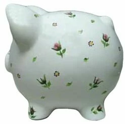 Scattered Flowers Piggy Bank -Doll Gift Sales Shop sv7832