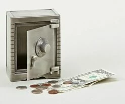 Vault Bank Pewter -Doll Gift Sales Shop vault 2